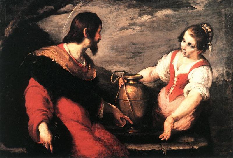 STROZZI, Bernardo Christ and the Samaritan Woman xdg oil painting image